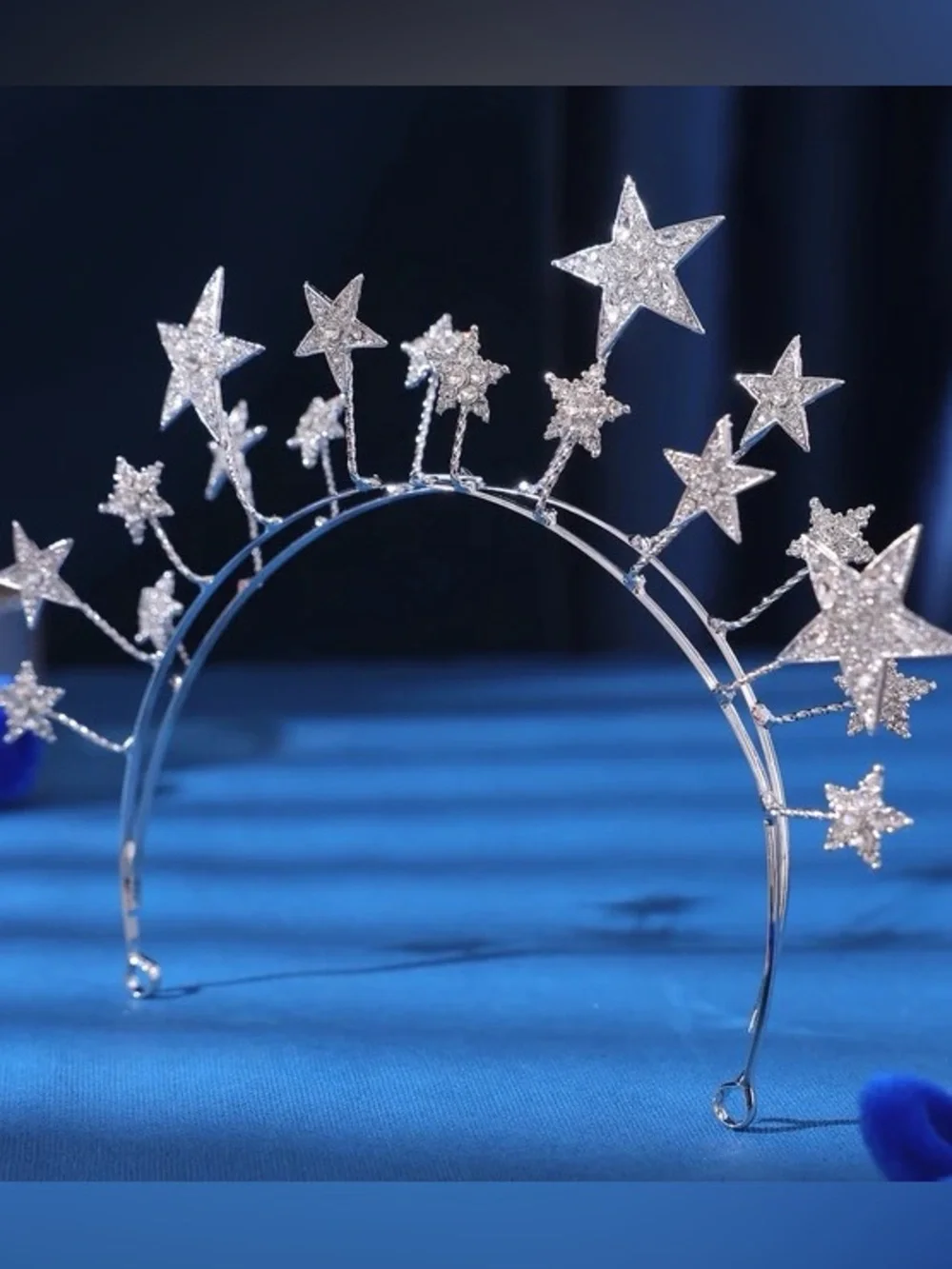 Sparkling Star Crown Headband  - Silver